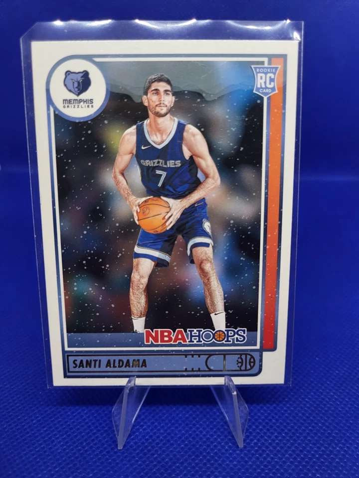 2021-22 Panini NBA Hoops #207 Santi Aldama RC Memphis Grizzlies Basketball Card - Image 1 of 1