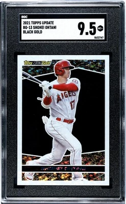 2021 Topps Update #BG-13 Shohei Ohtani Black Gold SGC 9.5 - Image 1 of 2