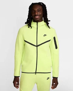 Nike Sportswear Tech Fleece Felpa con Cappuccio e Zip Neon HV0949-736 Uomo Taglia XL-Alta - Foto 1 di 9