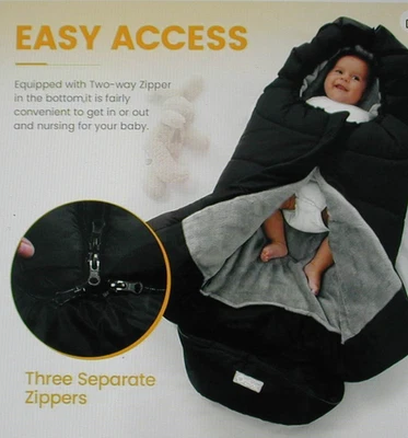 Orzbow Universal Footmuff para Carrinho de Bebê Quente Inverno Bolsa de Montagem-G - Imagem 1 de 4