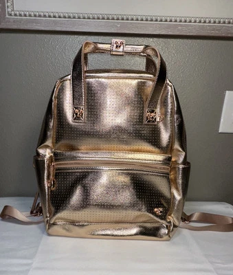 Disney Rose Gold Mickey Mouse Icon Flair Backpack - Image 1 of 4