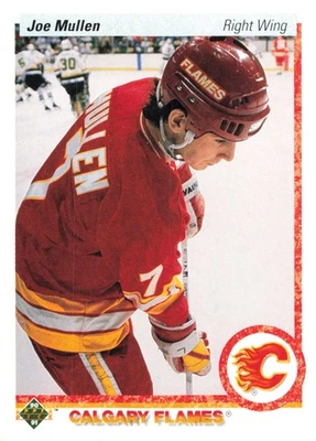 Joe Mullen 1990-91 Upper Deck #252 Calgary Flames Hockey - Image 1 of 2