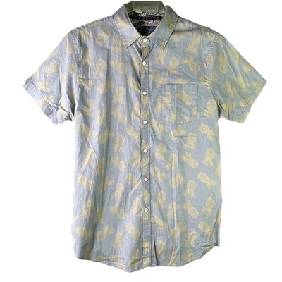 Pete Huntington Men's L Shirt Tropical Pineapple Button Up Short Sleeve SS16 - Image 1 of 4