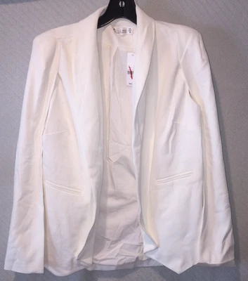 Blazer 7th Avenue Design Studio NY&C Off White Manga Abierta Capa Talla XS/S Foto 1 de 4