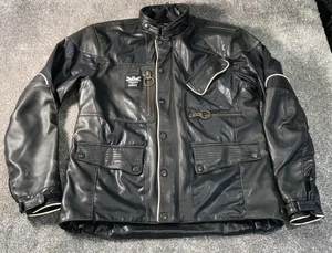 Barbour  Triumph Motorcycle Biker Leather Jacket Size XL - Picture 1 of 16