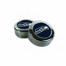 Seattle Seahawks License Plate Domed Screw Cap 2 Pack NFL Car Tag Frame