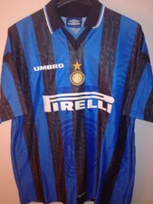 UMBRO vtg Inter Milan 1997-1998 PIRELLI soccer vintage maglia Internazionale 90s