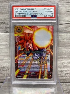 2022 Dragon Ball Super, SS4 Gogeta The Ultimate Fusion Legends Foil PSA 10 - Picture 1 of 2