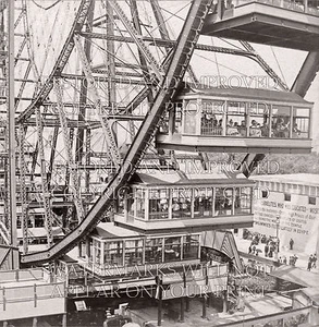Primera noria, Chicago Columbian Expo 1894, foto 5x7 o solicitud CD digital - Imagen 1 de 2