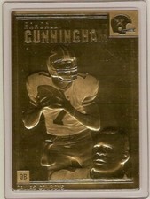 RANDALL CUNNINGHAM 22kt Gold Danbury Mint Card
