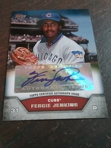 Fergie Jenkins SP mini Auto Chicago Cubs 2013 Topps # mafj online exclusive - Picture 1 of 2