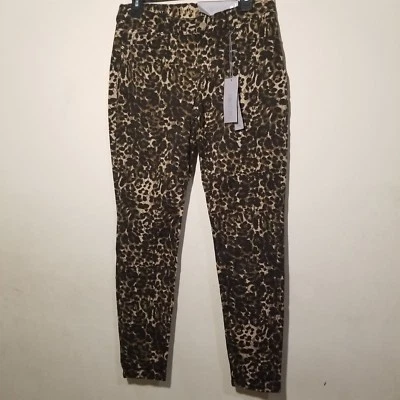 Jennifer Lopez Leopard Animal Print Skinny Pants Size 8 New With Tags - Image 1 of 4