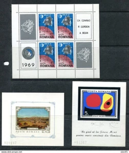 Romania 1968/70 6 Souvenir Sheets MNH Art Space 13976 - Picture 1 of 4
