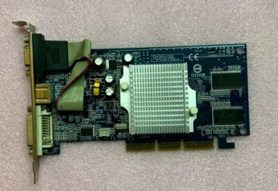 Nvidia GeForce FX5200 128MB SH5200TB-128D-CB85 AGP VGA DVI Video Graphics Card - Image 1 of 3