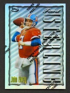 JOHN ELWAY 1996 TOPPS FINEST STERLING BRONCOS REFRACTOR INSERTO *CON REVESTIMIENTO* - Imagen 1 de 2