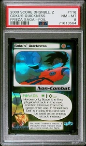 PSA 8 Lámina Limitada Goku's Quickness Dragon Ball Z 116 Freezer Saga DBZ Puntuación 2000 - Imagen 1 de 2