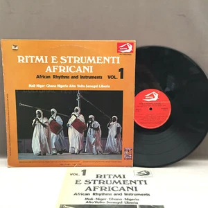 DISQUE PLATINE VINYLE LP RITMI E STRUMENTI AFRICANI COMPILATION 33trs ITALIE  - Bild 1 von 3