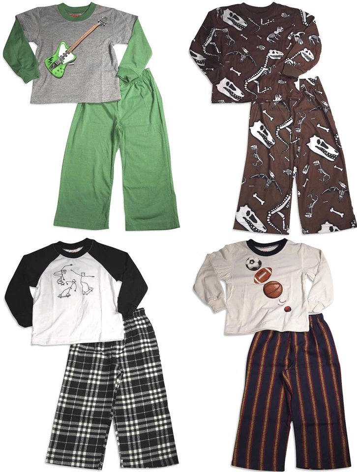 Juego de pijama resistente al fuego manga larga Wes and Willy para niños - 4 estampados diferentes Foto 1 de 1