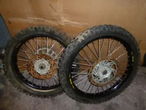 95 96 97 KTM 250 EXC 250EXC FRONT WHEEL REAR WHEEL EXCEL SET BLACK - Bild 1 von 16