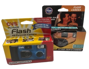 Lot of 2 Power Flash All Purpose One Time Use Camera 35mm Unopened Boxes - Picture 1 of 3