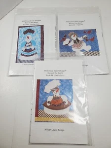 SNOWMEN Snow Sweet Shoppe Quilt Block of the Month Patterns Blocks #1, 2 y 4 - Imagen 1 de 4