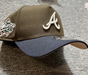 New Era Atlanta Braves 9Forty SnapBack Brown World Series Hat 1999 Salmon Color - Picture 1 of 12