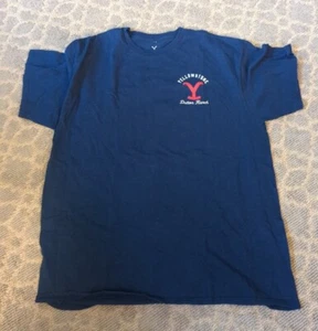 Yellowstone Dutton Ranch Navy Blue Short Sleeve T-Shirt Mens XL - Picture 1 of 4