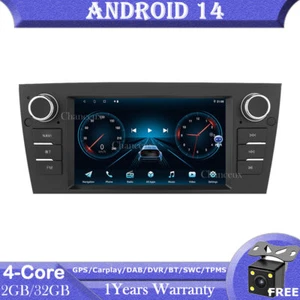 Unità principale 7" Android 14 radio GPS SATNAV Carplay per BMW Serie 3 E90 E91 E92 E93 - Foto 1 di 14