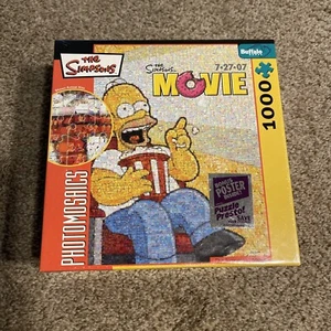 New Sealed The Simpsons Movie Photomosaics 1000 pc. Puzzle Buffalo Games - Picture 1 of 4