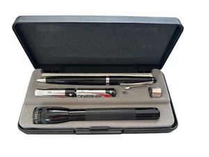 Cross Solo Ballpoint Pen & Maglite Silver Trim New In Box - Picture 1 of 2