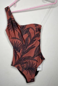 Jets Australia One Piece Swimsuit Size 4 Desert Palm One Shoulder New With Tag - Picture 1 of 4