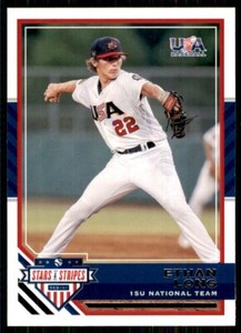 2017 Panini Stars and Stripes Ethan Long Rookie USA #60 Baseball Prospect