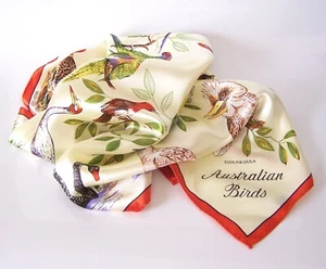 Vintage Heil Scarf - Australian Birds - Made in Japan - Picture 1 of 7