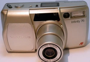 Olympus Infinity 76 AF Zoom 35mm Point & Shoot Film Camera - works well - Picture 1 of 13
