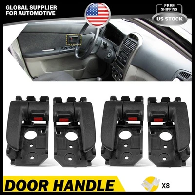 4件套内门把手黑色适用于2004-2009起亚Spectra Spectra5 — 第 1/4 张图片