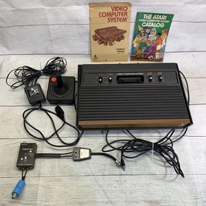 Atari CX-2600A Console System Wood Grain *TESTED & Ready To Play* *READ* VTG - Picture 1 of 17