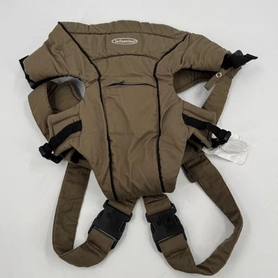 Переноска для ребенка Infantino оливково-зеленая регулируемая эргономичная комфорт для младенца ясельного возраста - Изображение 1 из 4