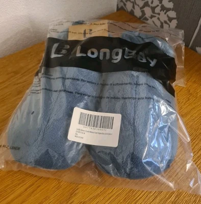 LongBay Women's Memory Foam Slippers Blue Size UK 6-7 / US 8-9 – New