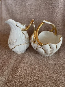 Vintage KERAG KARLSBAD Tschechoslowakei Porzellan Kanister 11-teiliges Set Floral - Bild 1 von 12