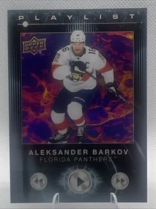 2024-25 Upper Deck Playlist Black SP Aleksander Barkov #PL-9 Florida Panthers - Picture 1 of 2