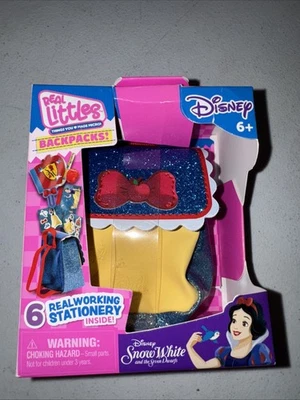 Real Littles Backpack DISNEY Snow White Mini 6 Real Stationery Surprises NEW - Image 1 of 4