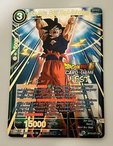 Dragon Ball Super TCG Son Goku Spirit Bomb Unleashed Rare Fest Foil BT14-071 - Picture 1 of 2