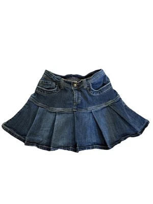 Arizona Pletted Denim Jean Skirt Girls with Shorts Size 16 Slim 26” Waist - Image 1 of 4