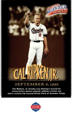 1997-98 Fleer Million Dollar Moments #8 Cal Ripken, Jr. - Image 1 of 2