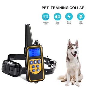 800M Electric Pet Dog Training E-Collar Anti-Bark Obedience Remote Control LCD - Picture 1 of 11