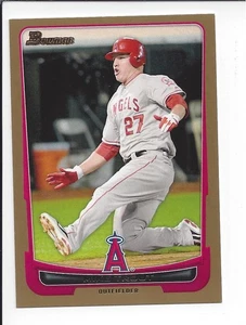 2012 Bowman #34 Mike Trout Gold - Picture 1 of 2