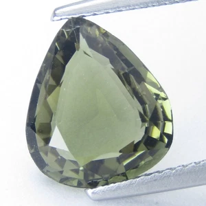 3.05Cts Dazzling Natural Green Tourmaline 11.7x10x4mm Pear Shape Loose Gemstone - Picture 1 of 4