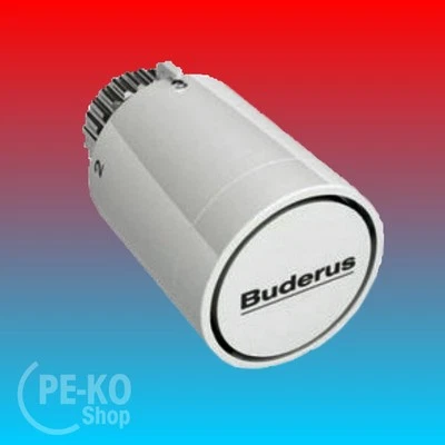 Design Buderus Thermostatkopf Logafix Typ BD-1 Gewinde- oder Klemmanschluss weiß - Bild 1 von 3