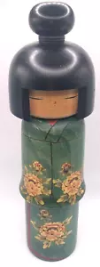 Bambola Kokeshi Sato Suigai firmata 13,75" Giappone - Foto 1 di 11