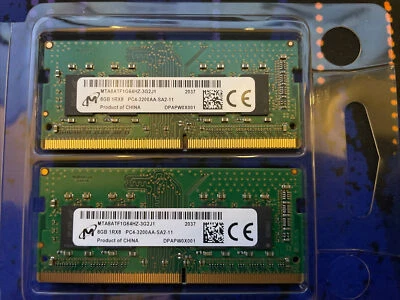Micron 16GB (2x8GB) DDR4 SODIMM RAM 3200MHz - Image 1 of 2